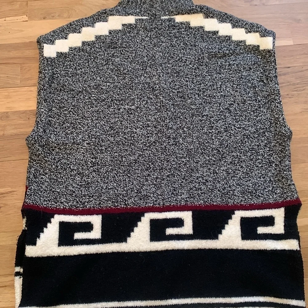 LOFT Turtleneck Drop Shoulder Oversized Marbled Sweater Tunic Women’s XS/S - Picture 14 of 16